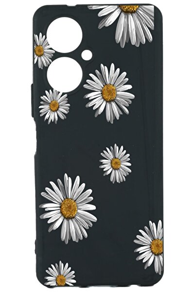 TECNO Camon 19 Baskılı Ve Kamera Korumalı Siyah Renk Silikon Kılıf