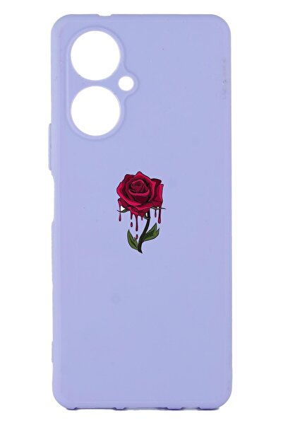 TECNO Camon 19 Printed and Camera Protected Lilac Color Silicone Case
