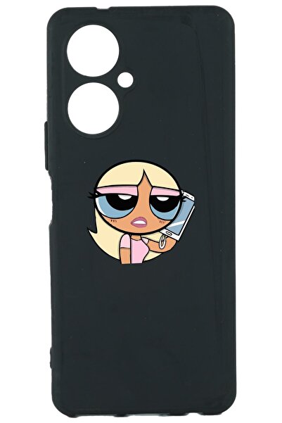 TECNO Camon 19 Baskılı Ve Kamera Korumalı Siyah Renk Silikon Kılıf