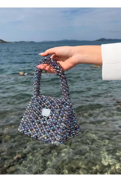 xDearJulia MERCURY CRYSTAL BAG Özel üretim %100 EL İŞÇİLİĞİYLE hazırlanmış kadın şık party çanta