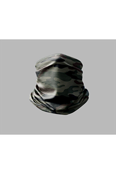 Buffalo قناع برتقالي للرقبة بتصميم مموه للجنسين