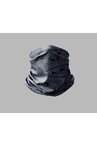 Buffalo باندانا طوق الرقبة للجنسين - تصميم فني رخامي، قناع راكب الدراجة النارية