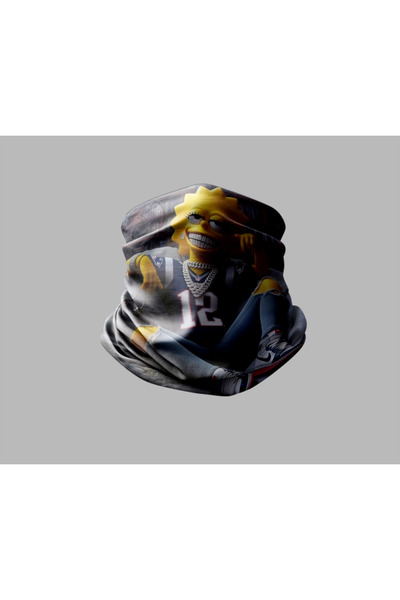 Buffalo باندانا قناع برتقالي خارجي بتصميم شخصية 5D للجنسين