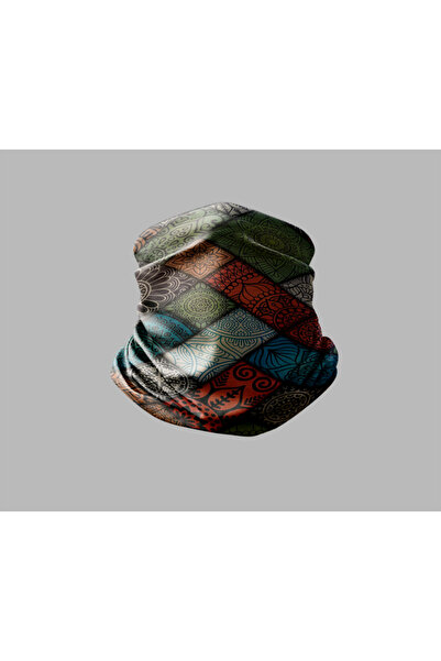 Buffalo Unisex Outdoor Neck Collar Bandana - Marbling Art Design, Biker Buff ...