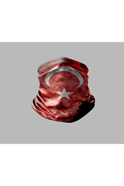 Buffalo Unisex Outdoor Buff Mask - Turkish Flag Design, Neck Collar