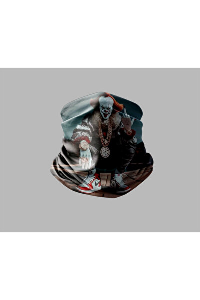 Buffalo باندانا قناع برتقالي خارجي بتصميم شخصية 5D للجنسين