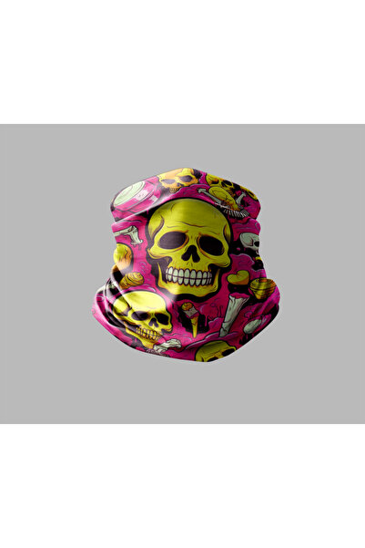 Buffalo Unisex Outdoor Buff Mask - Skull Design, Neck Collar Biker Bandana