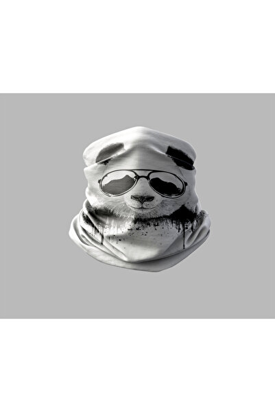 Buffalo قناع برتقالي خارجي للجنسين - باندانا طوق للرقبة بتصميم حيوانات