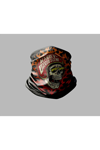 Buffalo Motorcycle Designed Biker Buff Mask Outdoor Neck Collar Unisex Bandana
