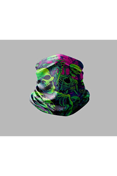 Buffalo قناع راكب الدراجة النارية بتصميم جمجمة للرقبة في الهواء الطلق للجنسين