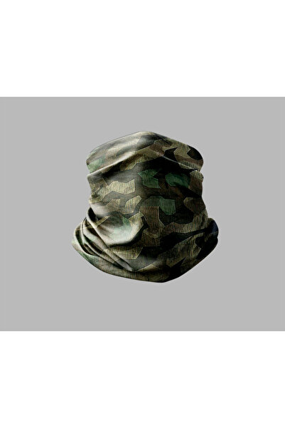 Buffalo قناع برتقالي للرقبة بتصميم مموه للجنسين