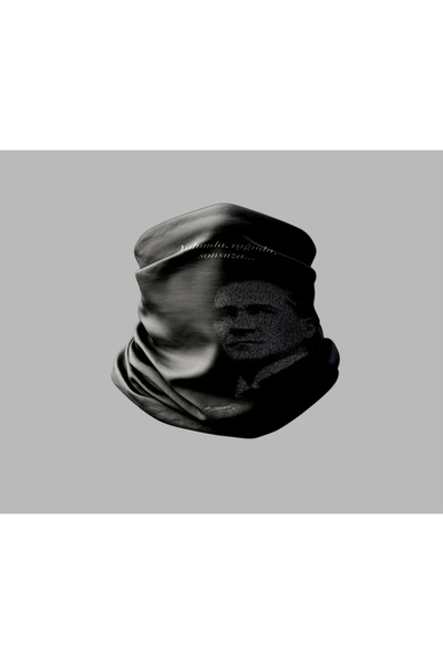Buffalo Ataturk Designed Unisex Outdoor Bandana - Biker Buff Mask, Neck Collar