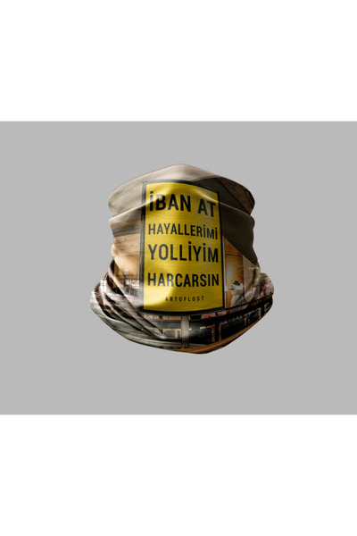 Buffalo باندانا للجنسين للاستخدام الخارجي - تصميم حروف جدارية، قناع راكب الدر...