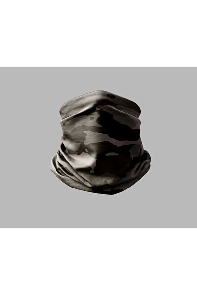 Buffalo قناع برتقالي للرقبة بتصميم مموه للجنسين