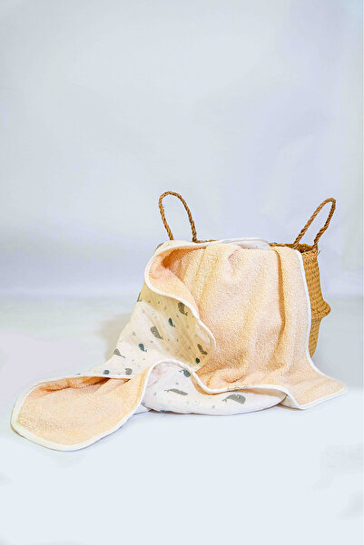 Lisara Kundak havlu bebek 100% pamuk cift tarafli havlu kumas ve cift kat müs...