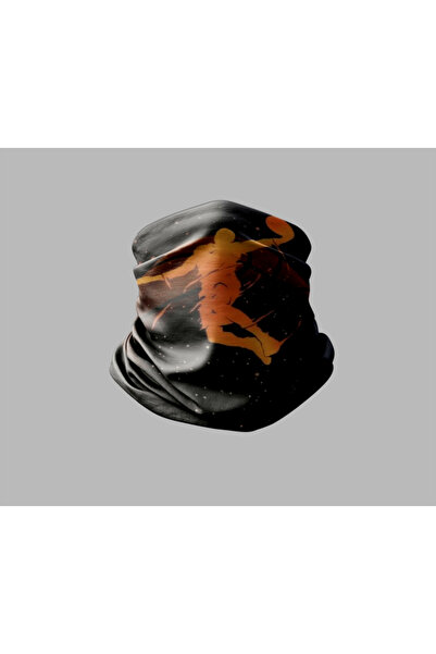 Buffalo قناع برتقالي بنمط كرة السلة - باندانا للرقبة في الهواء الطلق للجنسين