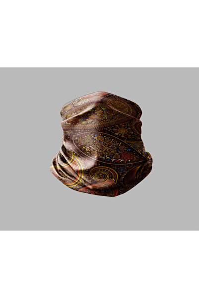 Buffalo باندانا طوق الرقبة للجنسين - تصميم فني رخامي، قناع راكب الدراجة النارية