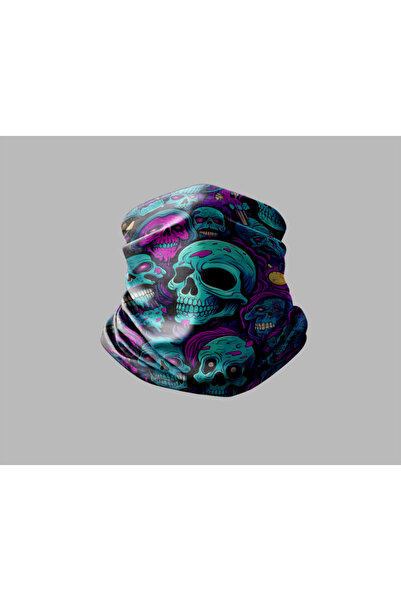 Buffalo Kuru Kafa Tasarımlı Motorcu Buff Maske Outdoor Boyunluk Unisex Bandana