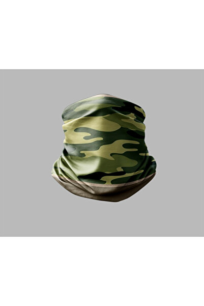 Buffalo قناع برتقالي للرقبة بتصميم مموه للجنسين