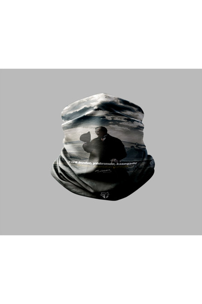 Buffalo Ataturk Designed Unisex Outdoor Bandana - Biker Buff Mask, Neck Collar