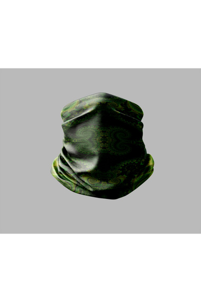 Buffalo باندانا طوق الرقبة للجنسين - تصميم فني رخامي، قناع راكب الدراجة النارية