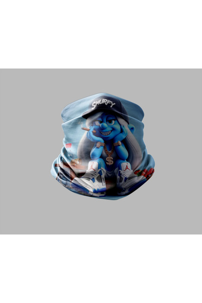 Buffalo قناع برتقالي خارجي للجنسين - تصميم السنافر لراكبي الدراجات النارية