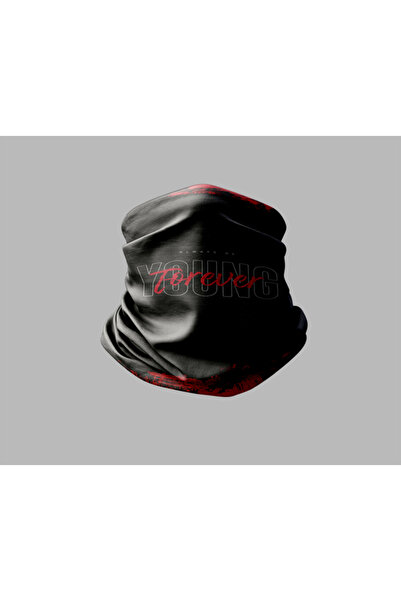 Buffalo قناع برتقالي خارجي للجنسين - تصميم حروف، باندانا طوق الرقبة