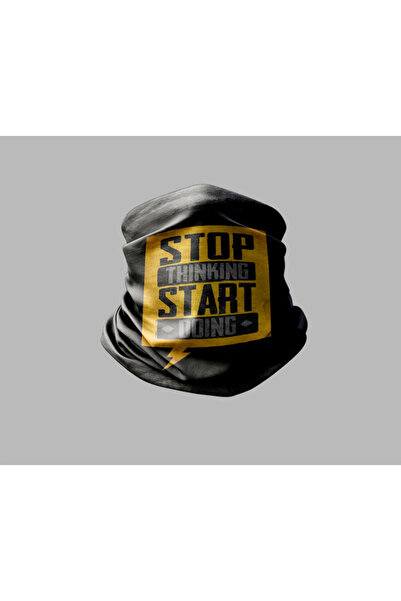 Buffalo قناع برتقالي خارجي للجنسين - تصميم حروف، باندانا طوق الرقبة