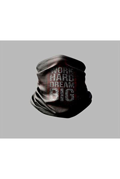 Buffalo Yazı Tasarımlı Motorcu Buff Maske Outdoor Boyunluk Unisex Bandana