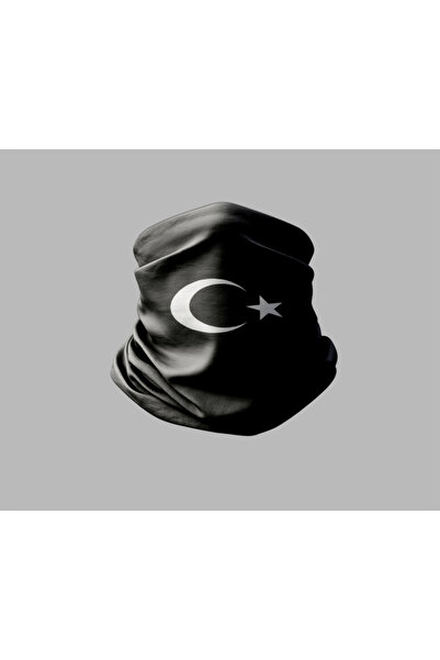 Buffalo Türk Bayrağı Tasarımlı Motorcu Buff Maske Outdoor Boyunluk Unisex Ban...