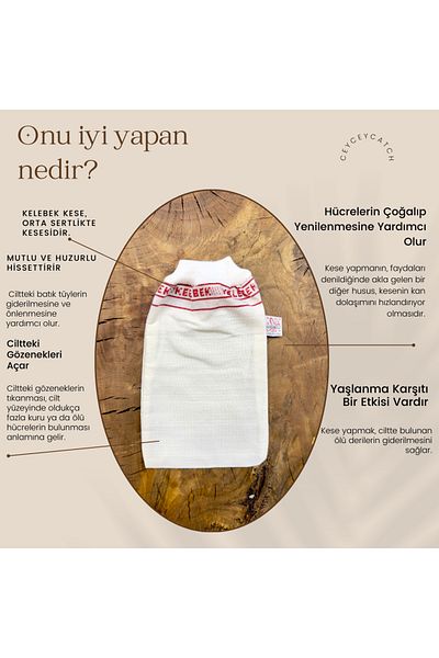 CeyCeyCatch Medium Hard Elastic Bath White Pouch Shower Pouch Exfoliating