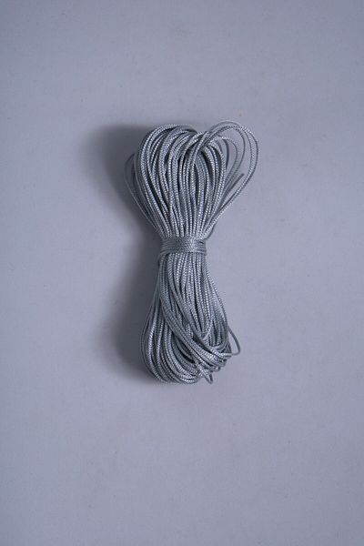 Eskişehir hobi sanat 1 mm 20 μέτρα κορδόνι αλεξίπτωτου γκρι χρώμα κολιέ βραχιόλι κοσμήματα σχέδιο κορδόνι