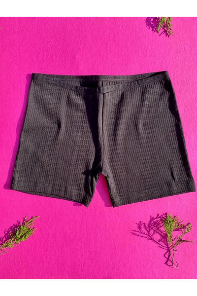 VicTroy Cotton 4-Piece White, Ecru, Black and Tan Color Ribbed Women's Boxer-Shorts