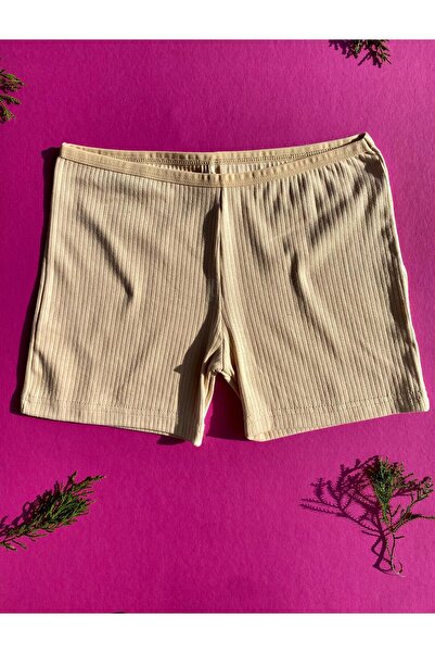 VicTroy Cotton 4-Piece White, Ecru, Black and Tan Color Ribbed Women's Boxer-Shorts