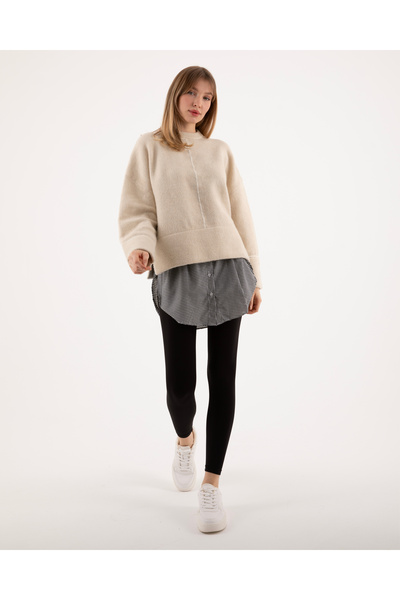 mirach Set cămașă și fustă Savior - Laturi deschise, design în carouri Gingham