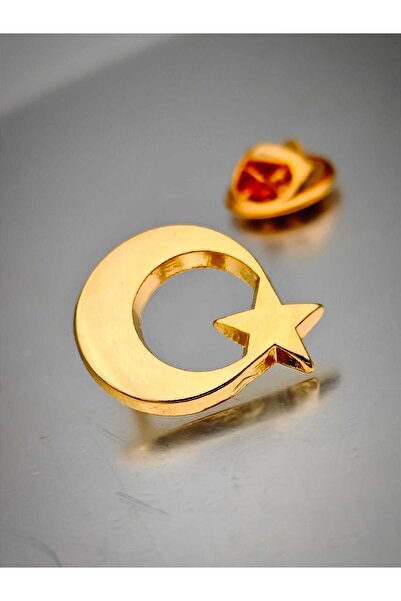 YÖRÜK TASARIM Ay Yıldız Yaka Rozeti Atın Kaplama