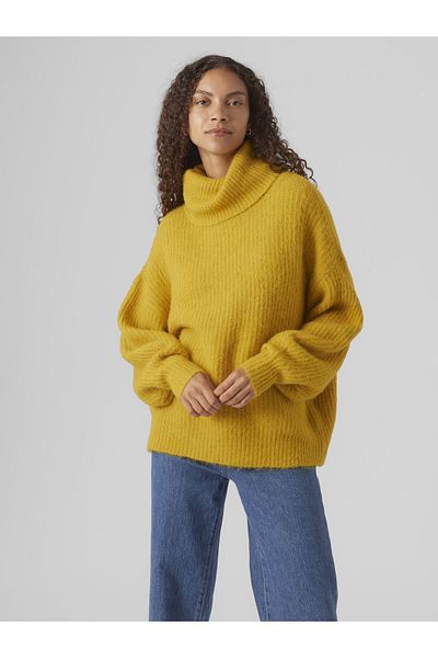 Vero Moda Strickpullover VMJULIE LS KAPAK YAKA BOXY BLUZ GA EXC