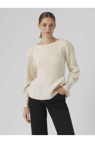 Vero Moda Strickpullover VMFLAVOUR LS PEPLUM PULLOVER GA EXC