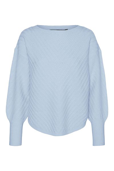 Vero Moda Strickpullover VMANJASTINNA LS BOATNECK PULLOVER GA EXC
