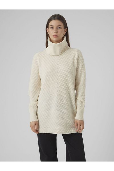 Vero Moda Strickpullover VMANJASTINNA LONG COWL PULLOVER GA EXC