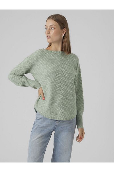 Vero Moda Strickpullover VMANJASTINNA LS BOATNECK PULLOVER GA EXC