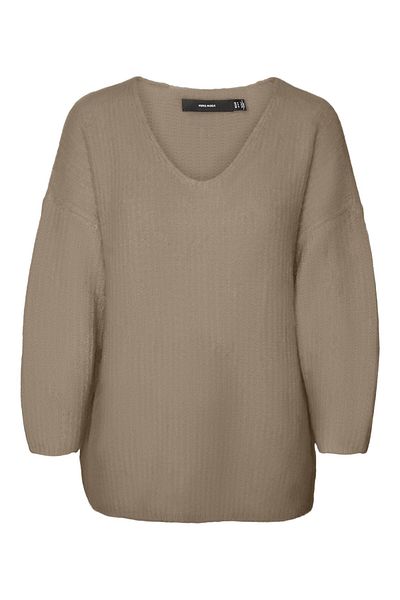 Vero Moda Strickpullover VMJULIE 7/8 V-NECK BLOUSE GA REP EXC