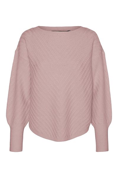 Vero Moda Strickpullover VMANJASTINNA LS BOATNECK PULLOVER GA EXC