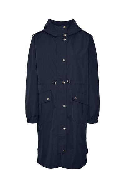 Vero Moda Langer Parka Kapuze Elastischer Bündchen Parka