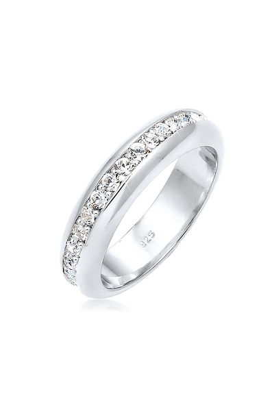 ELLI Ring Cocktail Bandring Kristalle 925 Silber