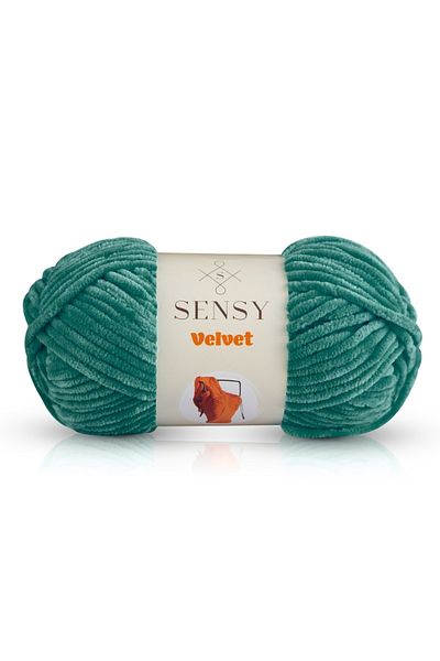 SENSY Premium Velvet Hand Knitting String Κουβέρτα Σχοινί Πουλόβερ Σχοινί Βρεφική Κουβέρτα Σχοινί Βελούδινο Σχοινί Σμαραγδένιο Πράσινο