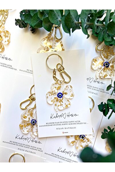 Vera 20 Adet Epoksi Yonca Anahtarlık