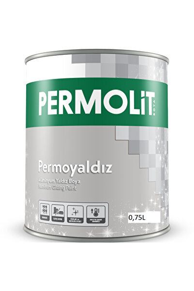 Permolit PERMOLİT ALÜMİNYUM YALDIZ BOYA 0,750ML (SOBA,EGZOZ,BACA) 300 DERECE ...