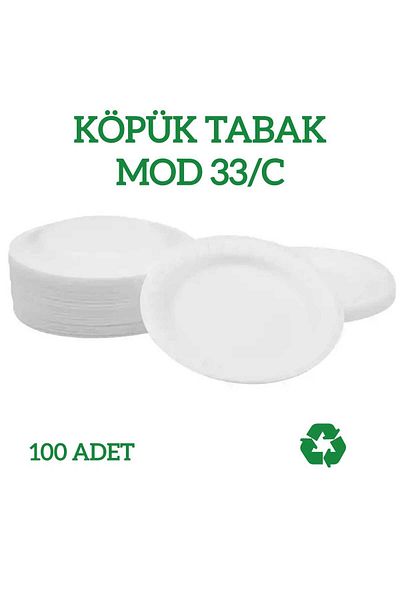 erze 100 Large Size Foam Plates