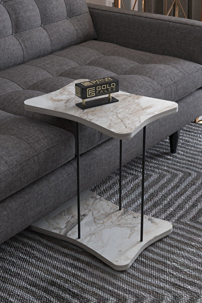 GOLDFALEZ Yan Sehpa Tekerlekli Servis Sehpası Hnd Efes